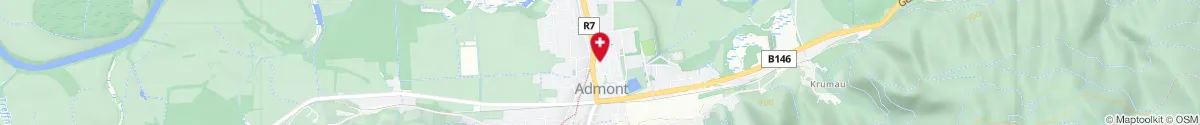 Kartendarstellung des Standorts für Stiftsapotheke Admont in 8911 Admont